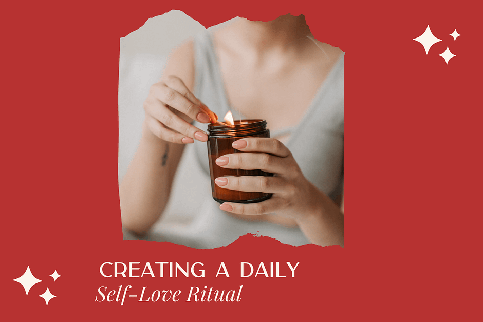 woman self-love ritual