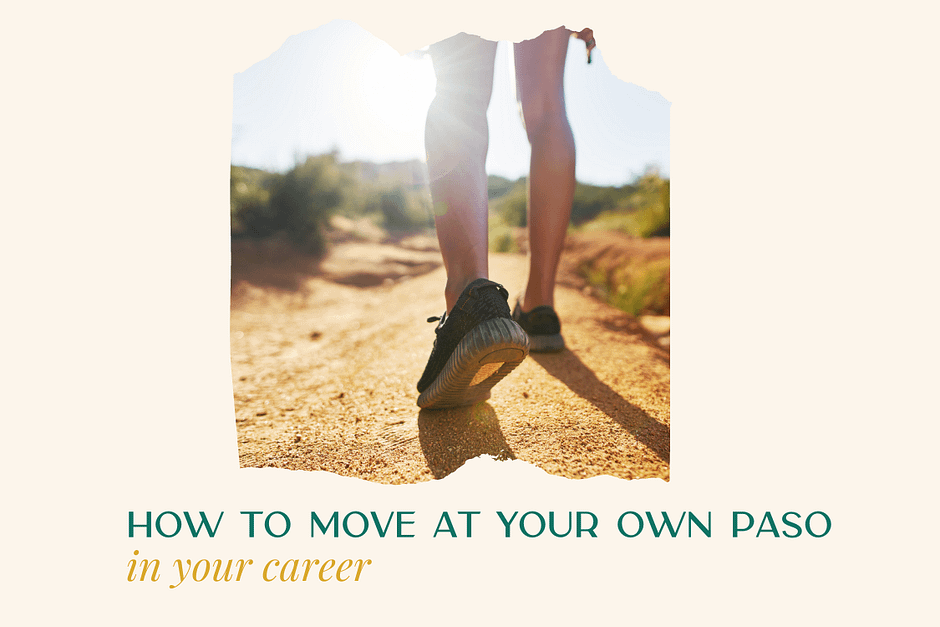 Latina walking a path view of feet on dirt,
